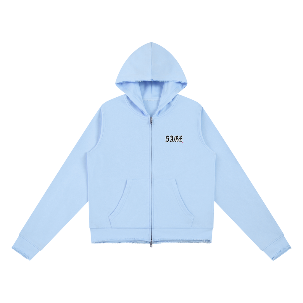 Women’s Raw Edge Full Zip Hoodie