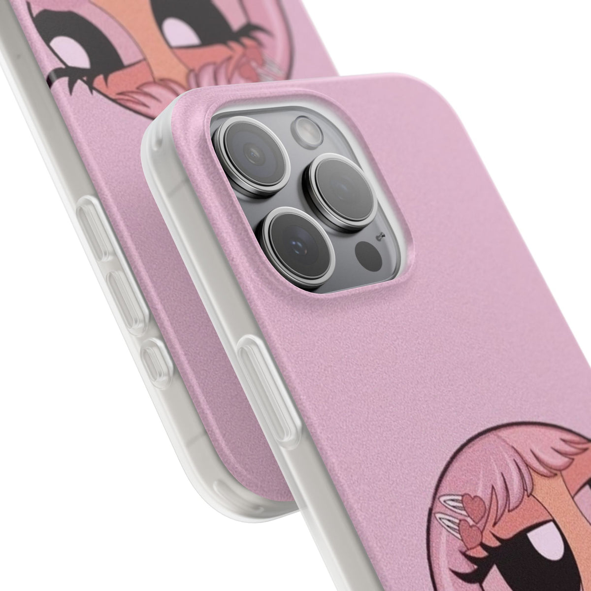 Pink Bubblegum Cartoon Phone Case – Cute Girly Blowing Bubble Design