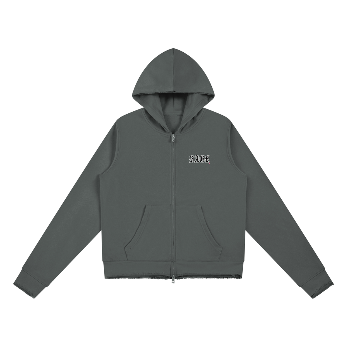Women’s Raw Edge Full Zip Hoodie