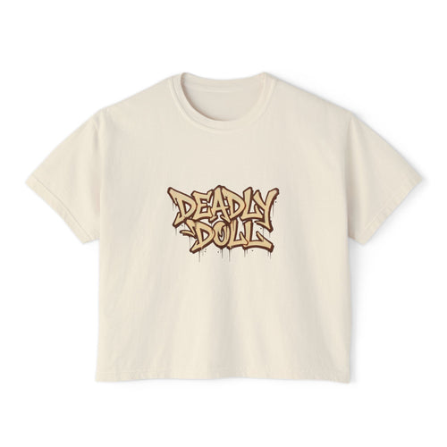 Bratz Graphic Boxy Tee – 'Different Girls Same Mission' Women's Cropped T‑Shirt
