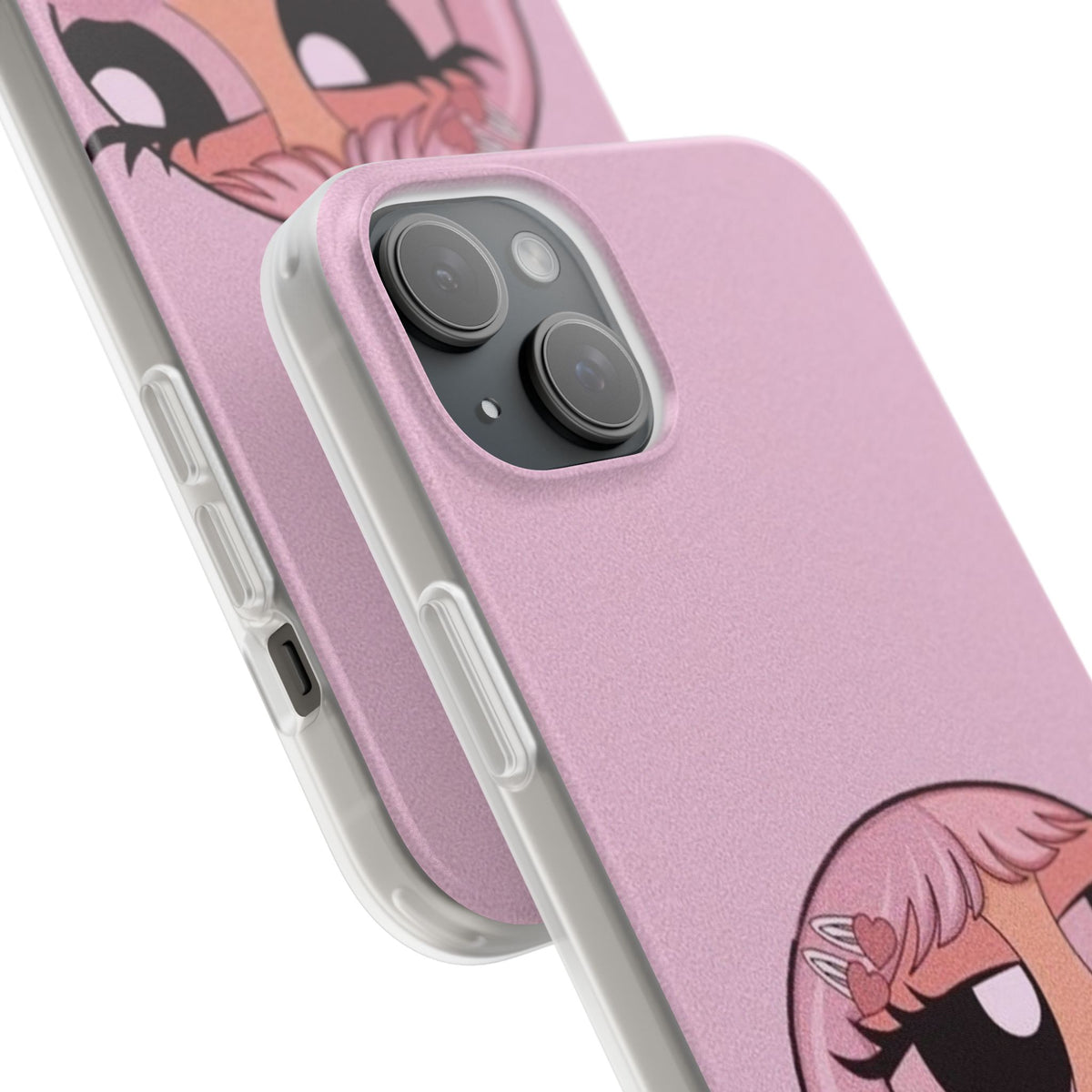 Pink Bubblegum Cartoon Phone Case – Cute Girly Blowing Bubble Design