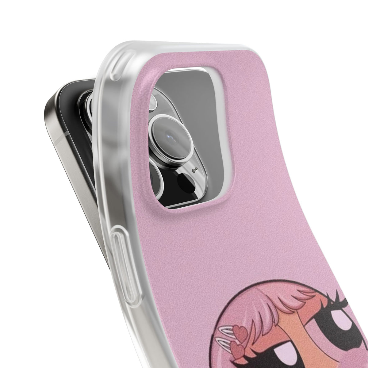 Pink Bubblegum Cartoon Phone Case – Cute Girly Blowing Bubble Design