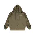 Unisex Camo-Splice Raglan Zip Hoodie