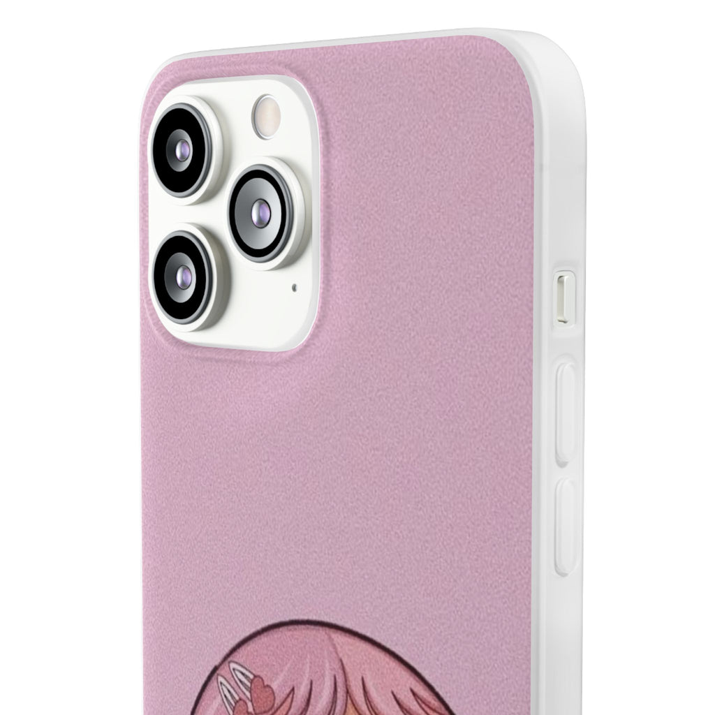 Pink Bubblegum Cartoon Phone Case – Cute Girly Blowing Bubble Design