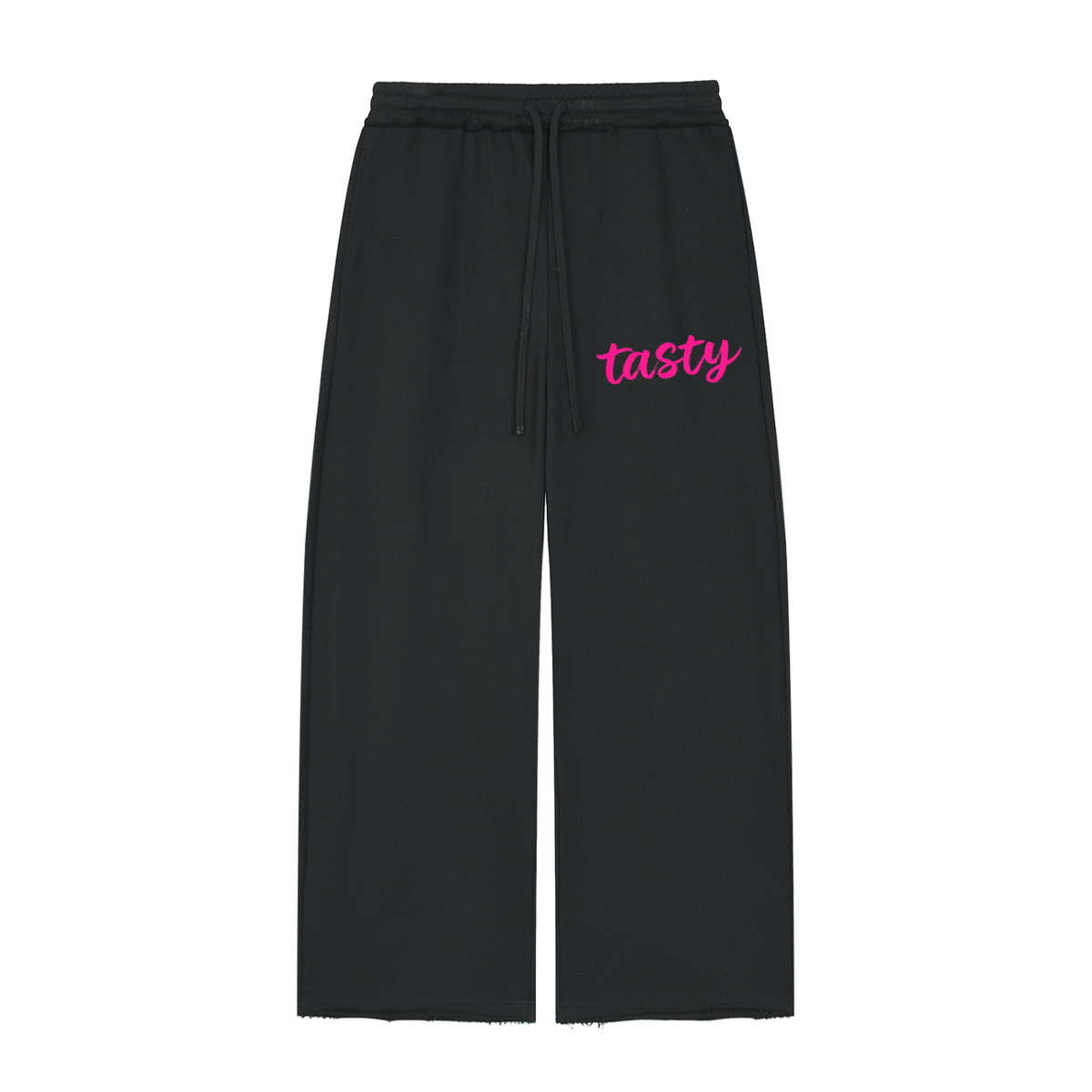 Women’s Wide Leg Raw Edge Sweatpants