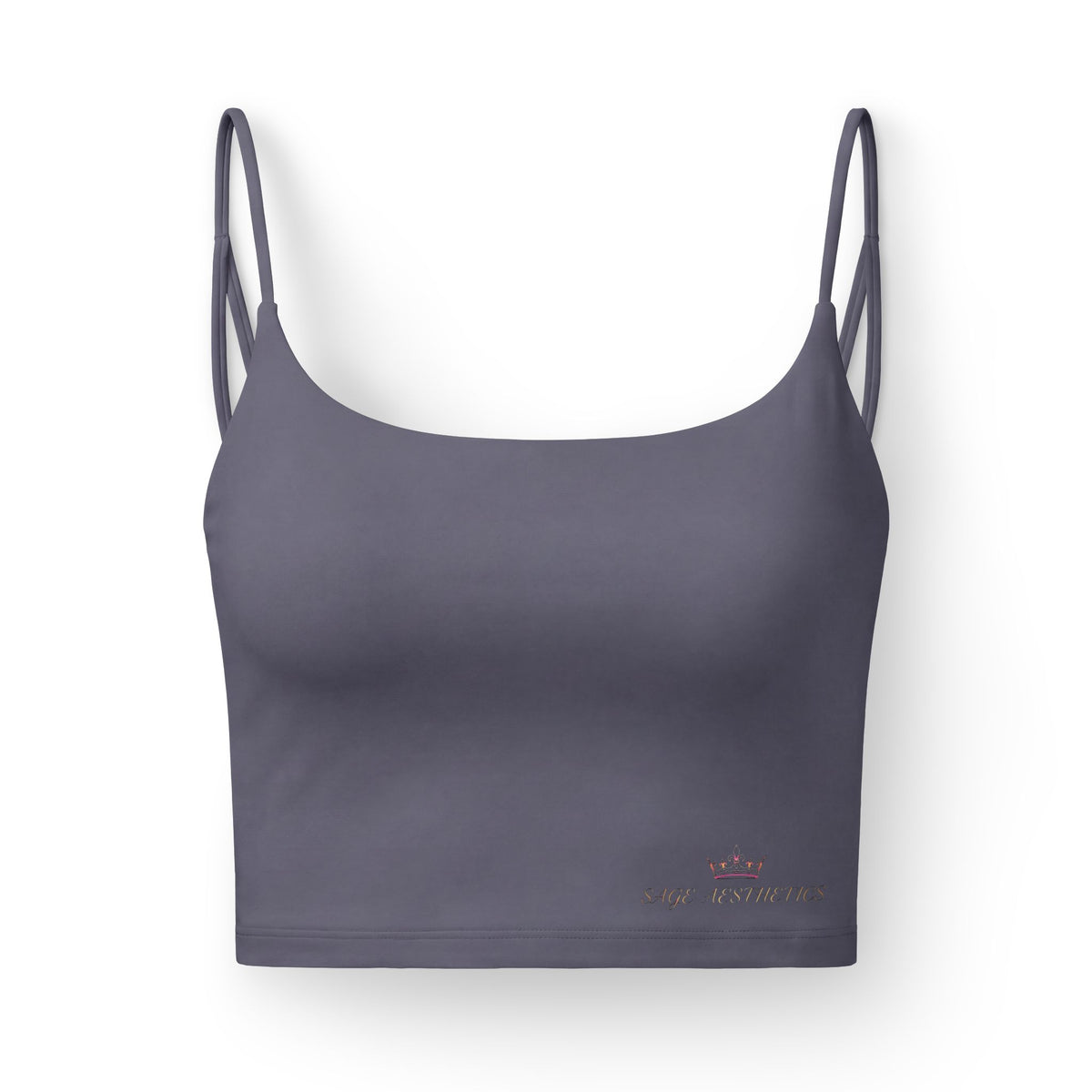 Luxe Brami: 'Dope Girlz' Black Strappy Crop Bra
