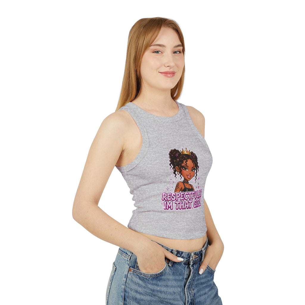 Boujee Dollz Purple Bubble Graphic Racer Tank