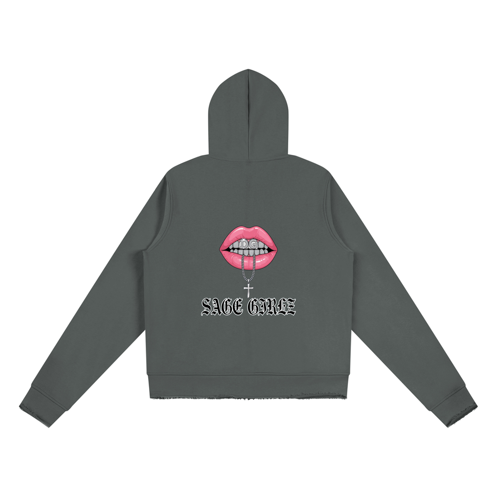 Women’s Raw Edge Full Zip Hoodie