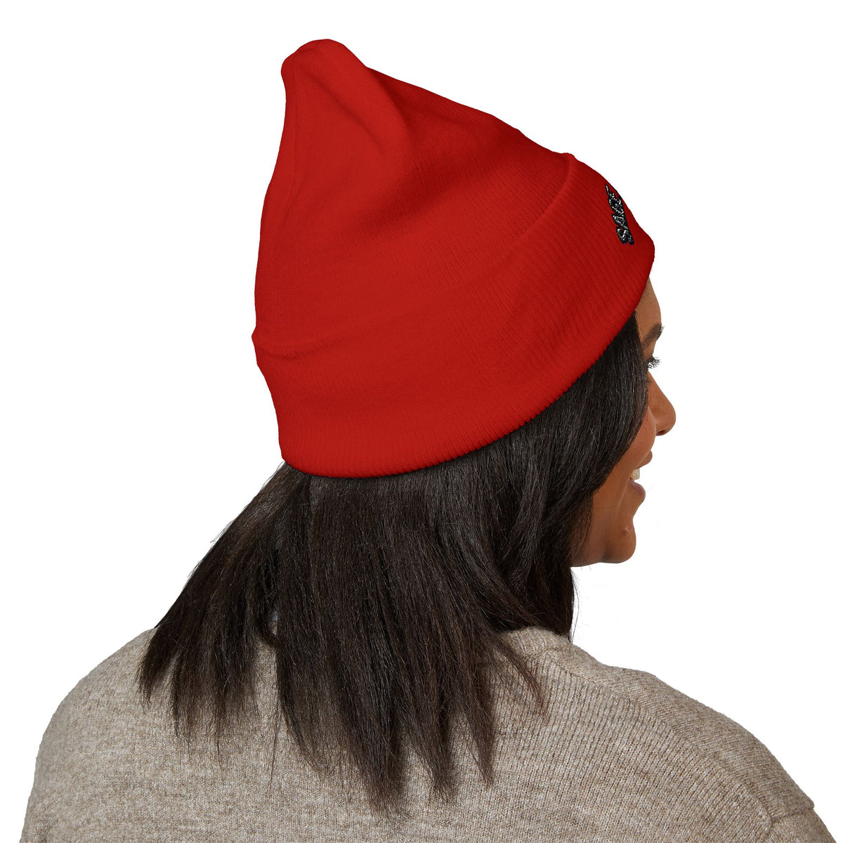 Classic Cuffed Beanie — Embroidered “SAGE AESTHETICS ” Arch