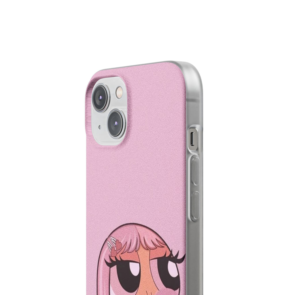 Pink Bubblegum Cartoon Phone Case – Cute Girly Blowing Bubble Design
