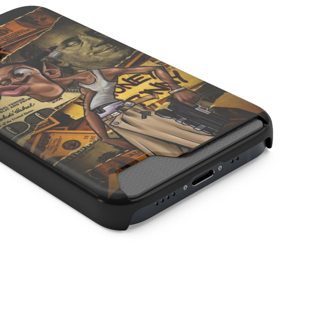 Money Hustle Card Holder Phone Case — Urban Graffiti Wallet iPhone Case