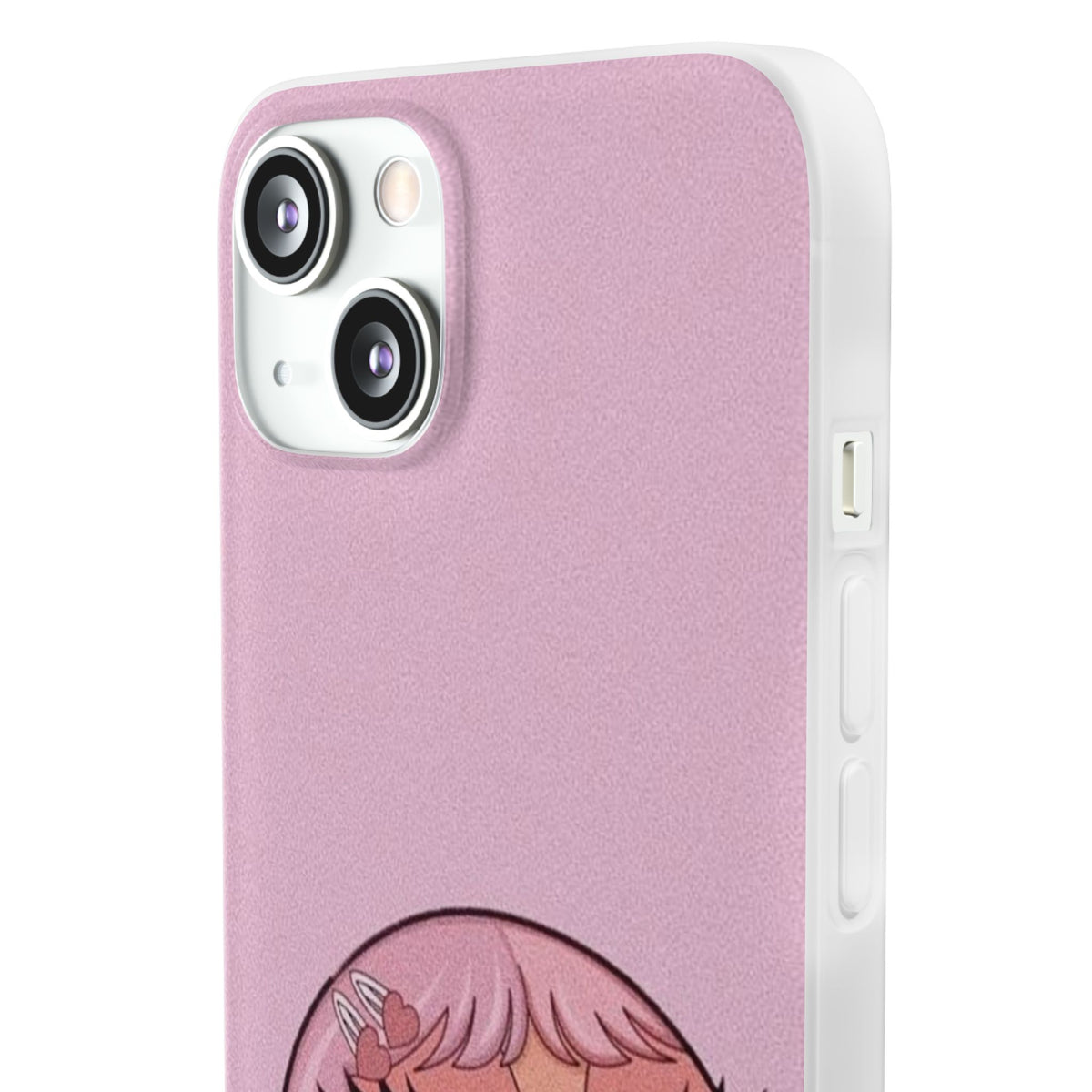Pink Bubblegum Cartoon Phone Case – Cute Girly Blowing Bubble Design