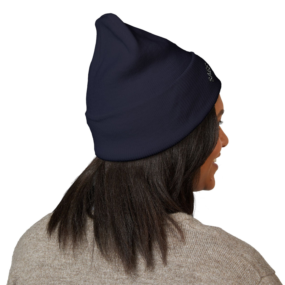 Classic Cuffed Beanie — Embroidered “SAGE AESTHETICS ” Arch