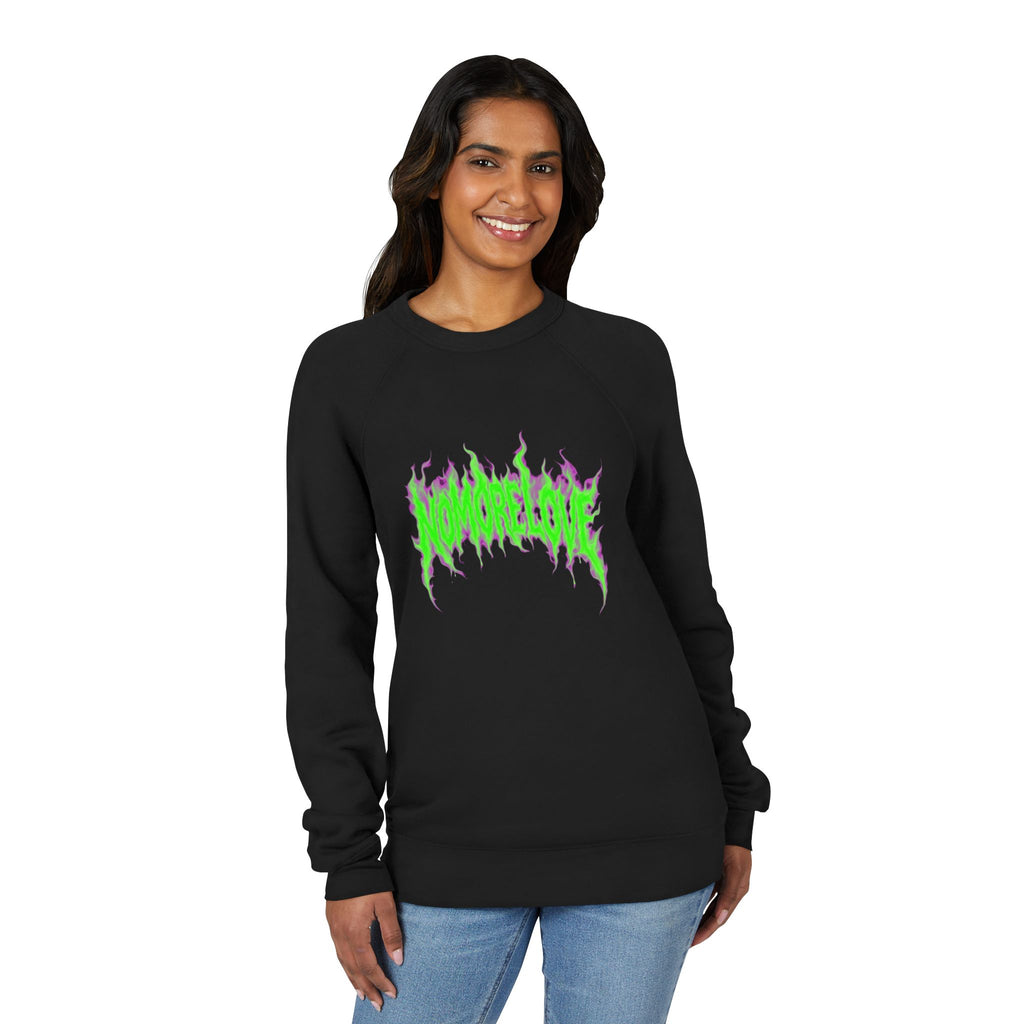 Ghostly Green Flame Sweatshirt — Horror Graphic Crewneck