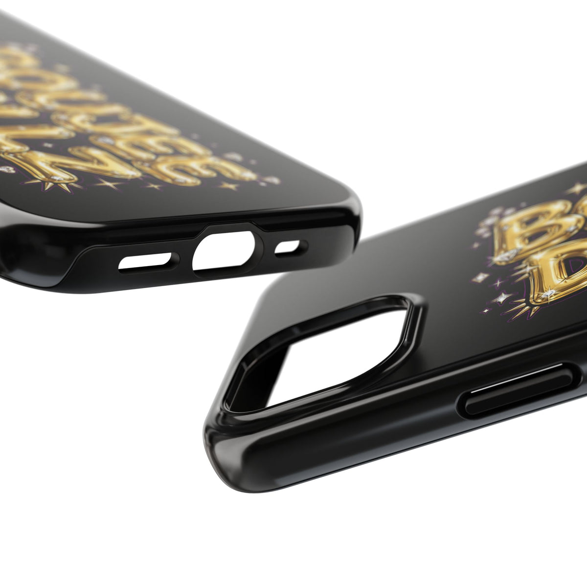 Tough Phone Case — "BOUTEE DOLLZ" Gold Balloon Letter Design