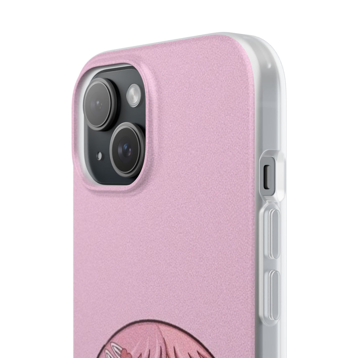 Pink Bubblegum Cartoon Phone Case – Cute Girly Blowing Bubble Design