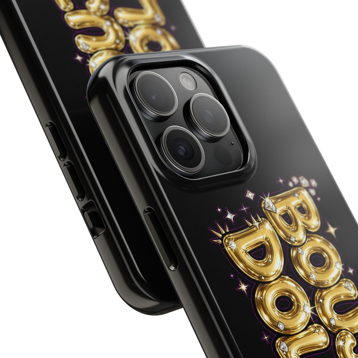Tough Phone Case — "BOUTEE DOLLZ" Gold Balloon Letter Design