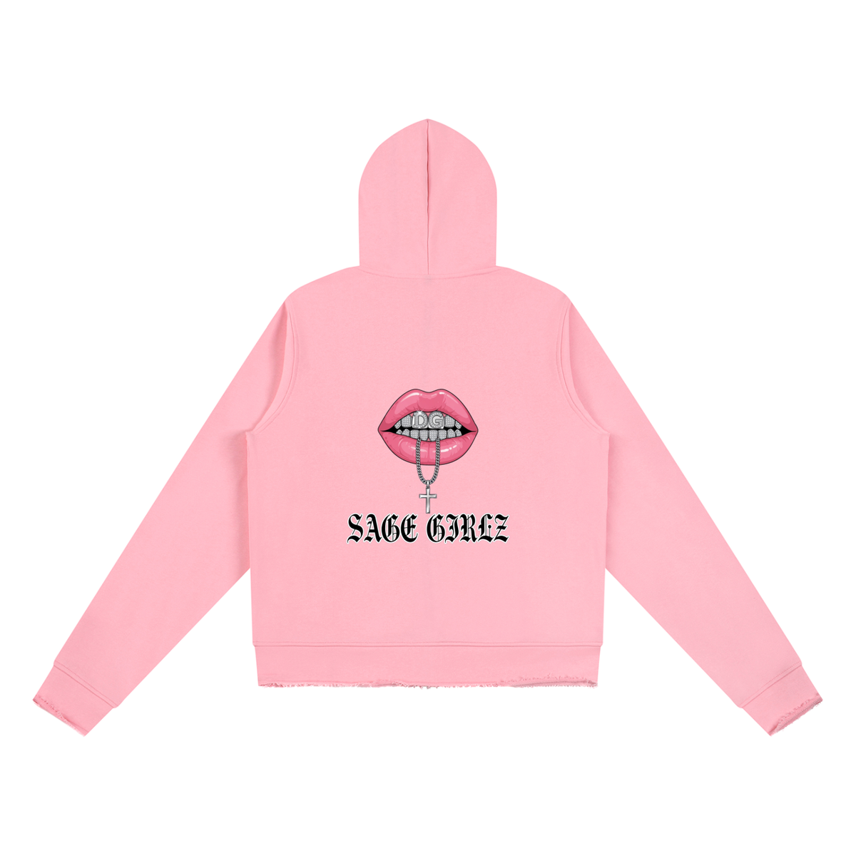 Women’s Raw Edge Full Zip Hoodie
