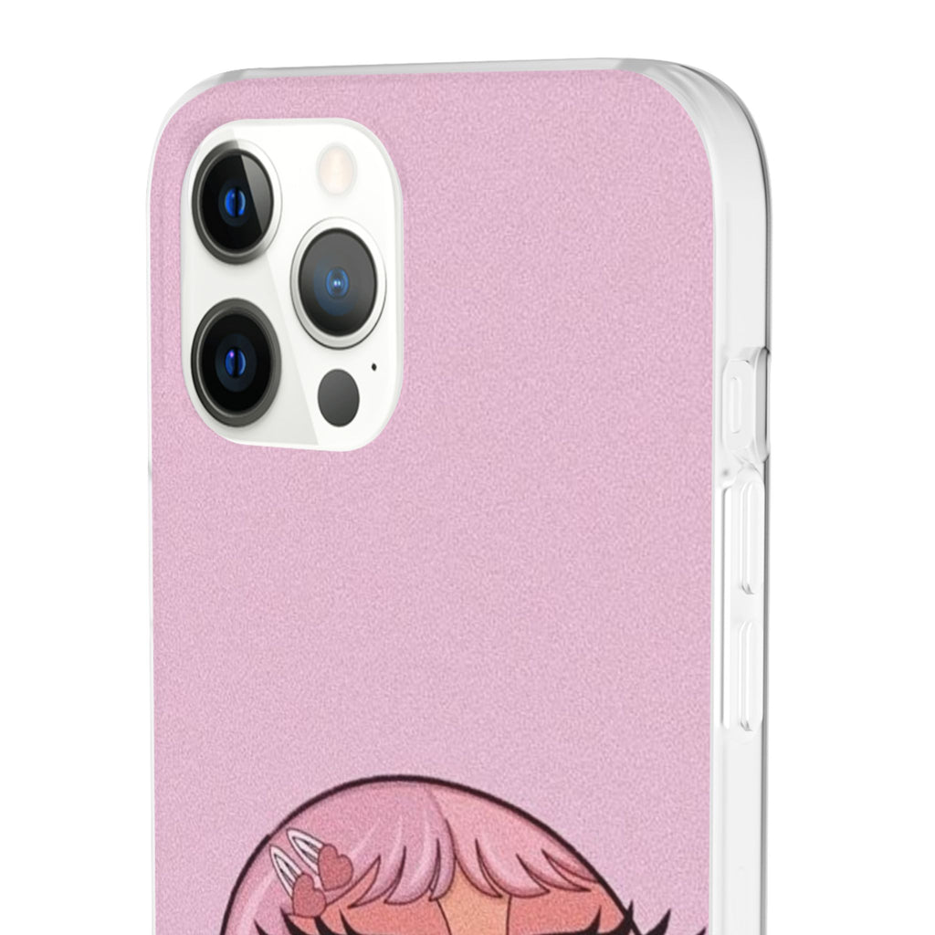 Pink Bubblegum Cartoon Phone Case – Cute Girly Blowing Bubble Design