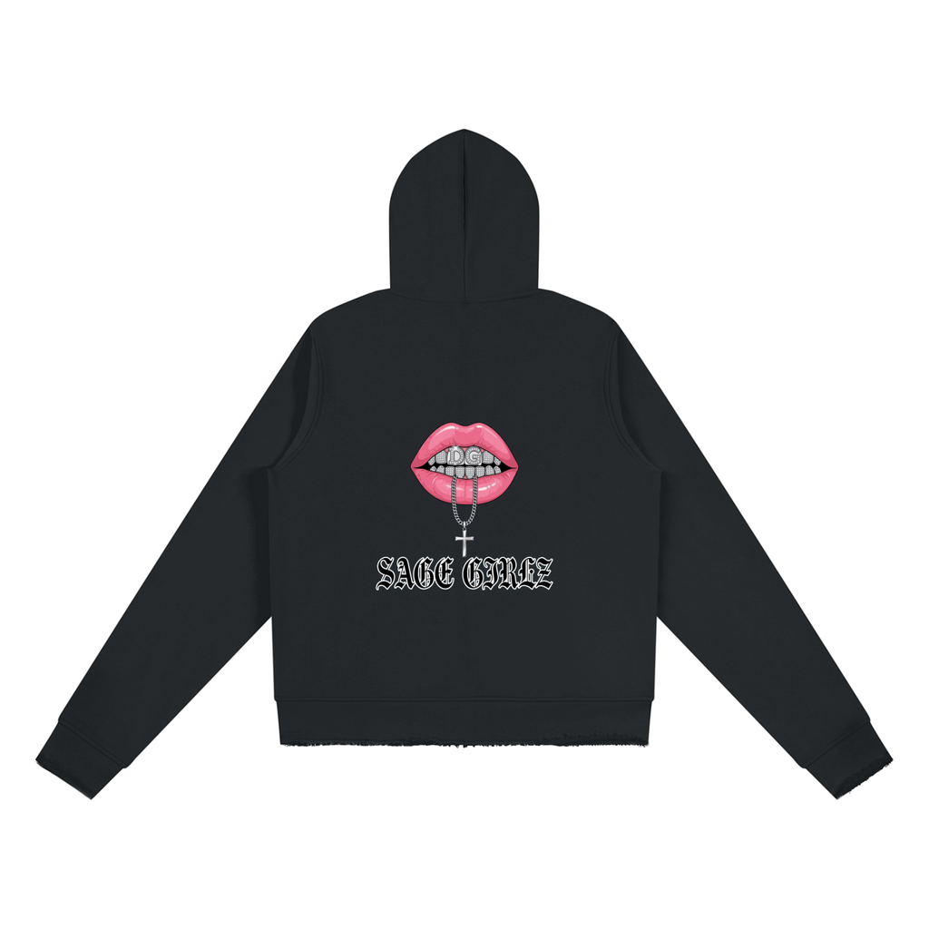 Women’s Raw Edge Full Zip Hoodie