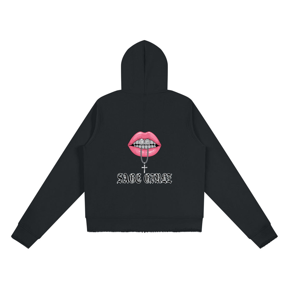 Women’s Raw Edge Full Zip Hoodie