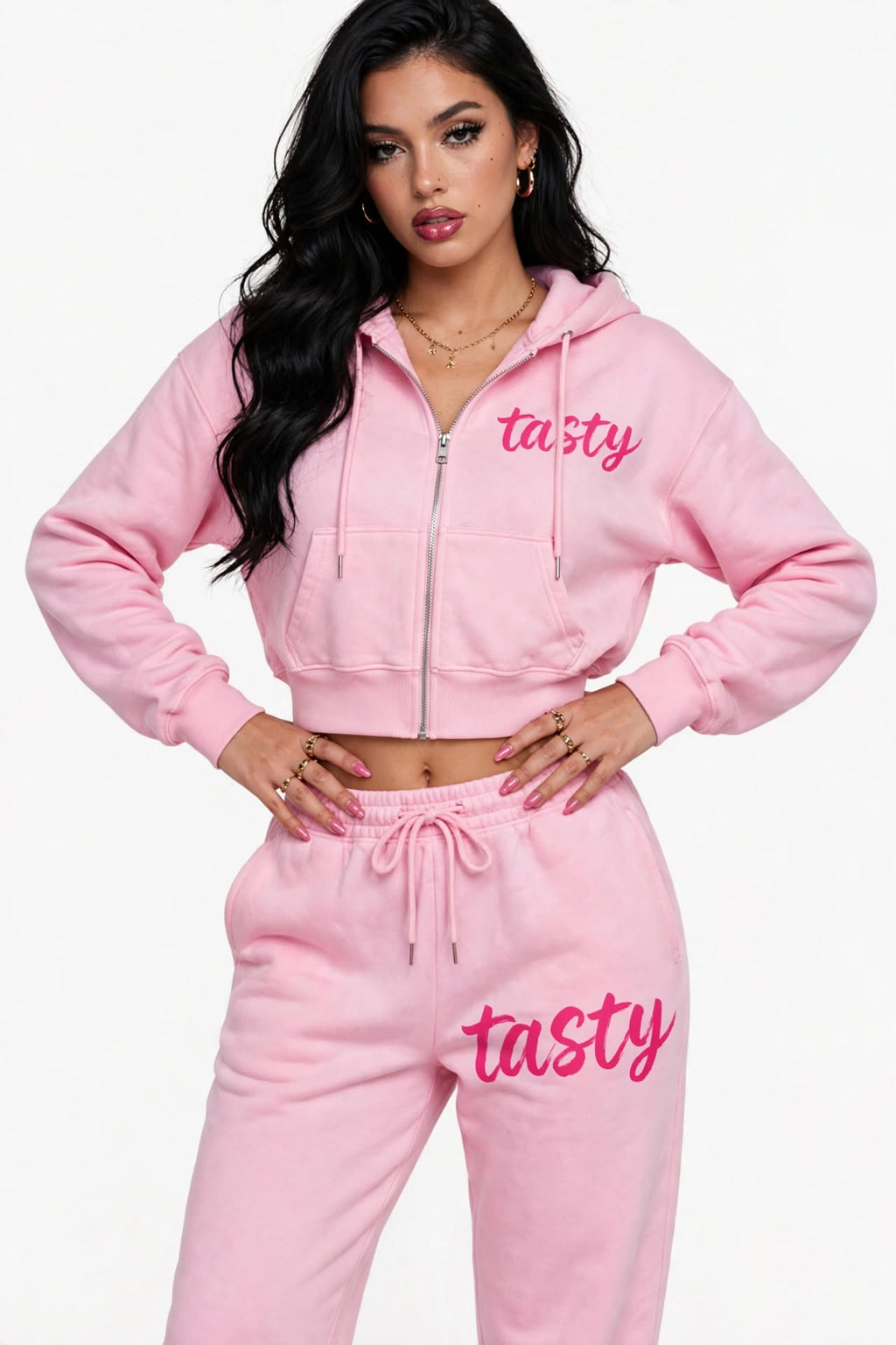 Women’s Wide Leg Raw Edge Sweatpants
