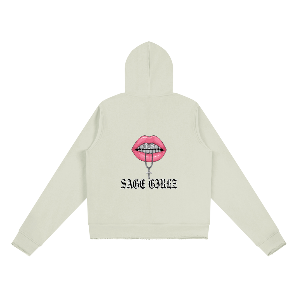 Women’s Raw Edge Full Zip Hoodie