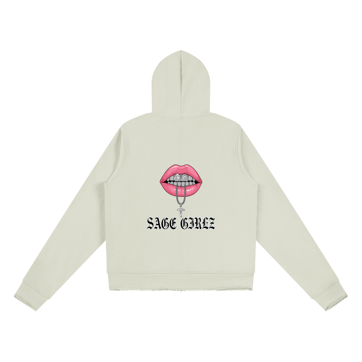 Women’s Raw Edge Full Zip Hoodie